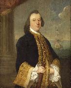 Jeremiah Theus Captain John Reynolds oil painting